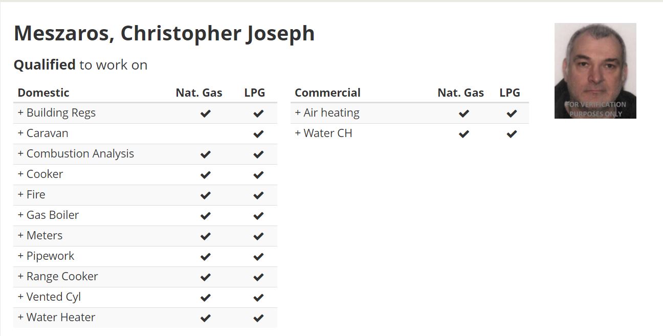 CJ Heating Gas Safe Engineer